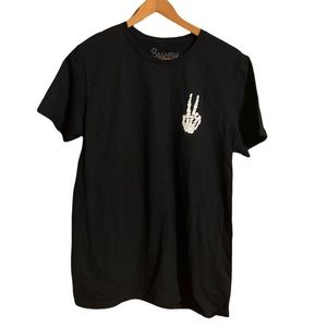 Bowery Supply Co. Skeleton Peace Shirt